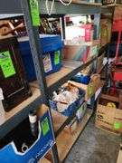 Metal shelving no contents