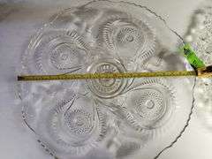 Large glass serving trays