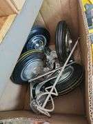 Lawn stake and casters