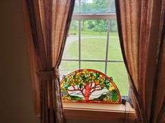 Stained glass window decoration