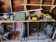 Workbench with all contents on it and under