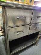 Stainless steel Counter with drawers  about 32 inches wide X30 inches deep