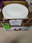 White dinner plates quantity of 50