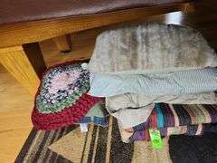 Pills, rugs, blankets