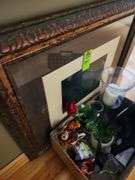 Picture frame and vases