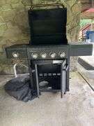 Gas grill,  pro series with side burner