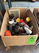 Assorted garage sprays and pesticides