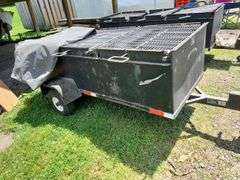 Barbecue chicken cookers trailer Cook 100 chicken halfs. With cover