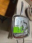 Copper pan with steamer basket