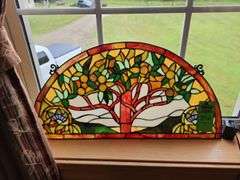 Stained glass window decoration