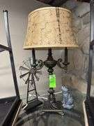 Lamp, windmill, knickknack, cat knickknack