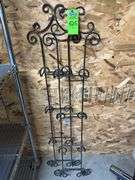 Two metal racks