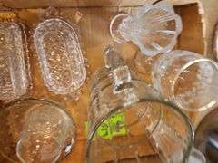 Glass bowl  butter dishes