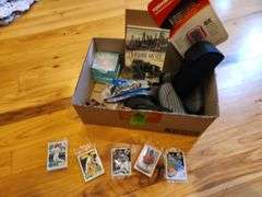 Baseball cards sunglasses and miscellaneous