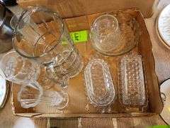 Glass bowl  butter dishes