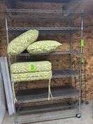 4 foot metal baking rack no contents