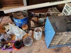Workbench with all contents on it and under