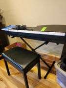 Donner keyboard with foot pedal stand and seat