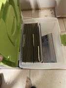 Mobile office, new inbox, two briefcases and a box of office supplies ￼