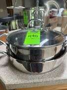 Pan and pot with lids