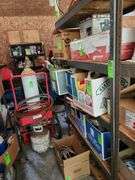 Metal shelving no contents