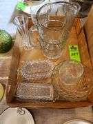 Glass bowl  butter dishes