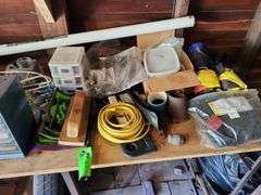 Workbench with all contents on it and under