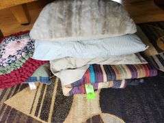 Pills, rugs, blankets