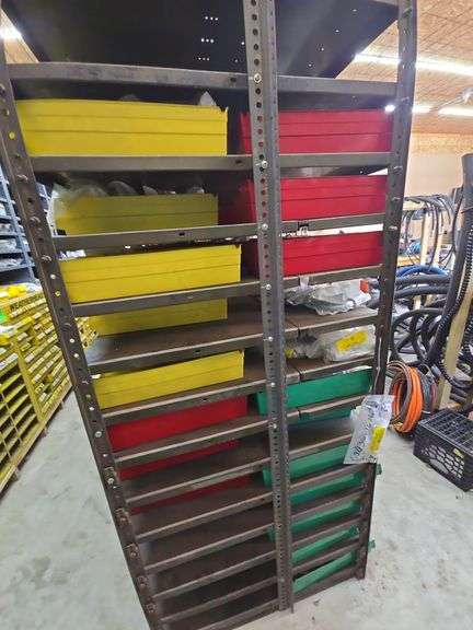 Large metal shelving unit NO contents image