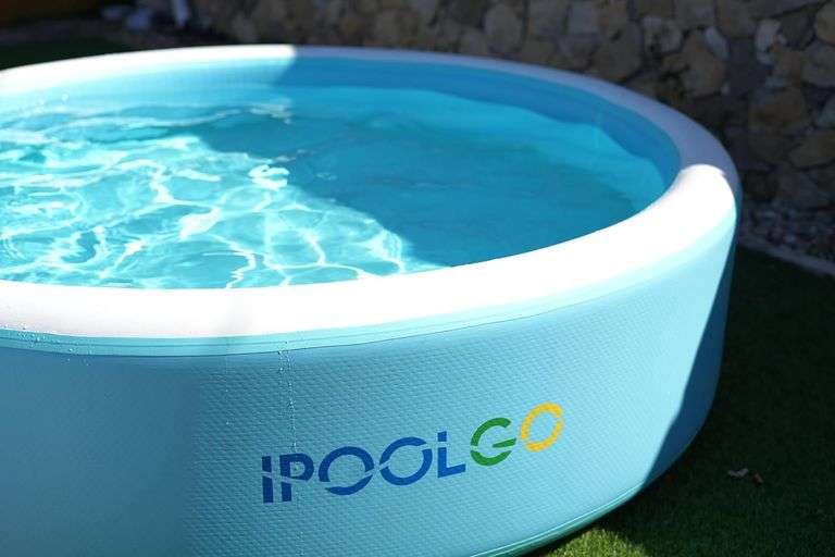 $199 Ipoolgo Inflatable Swimming Pool, Blue/white, 697723213 image