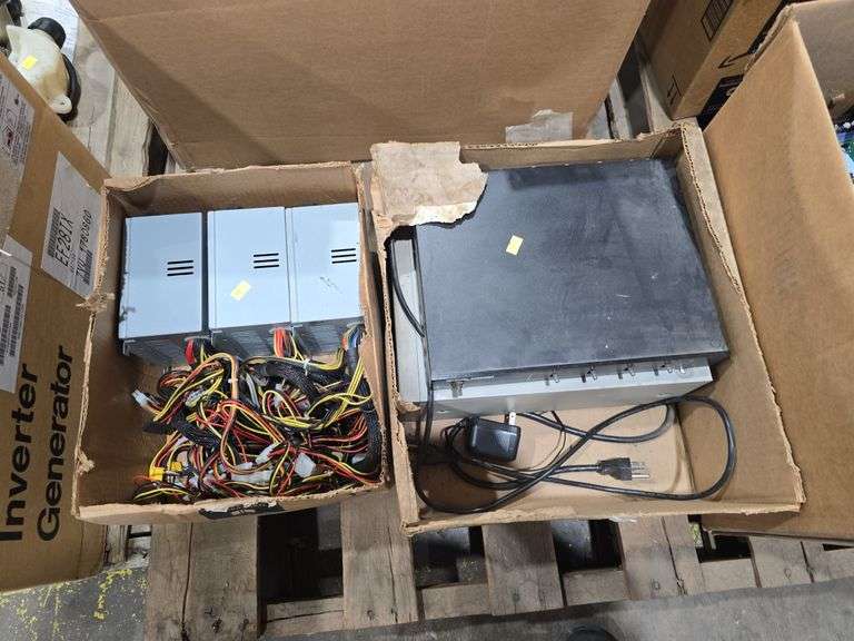 Computer power supplies plus other electronics image