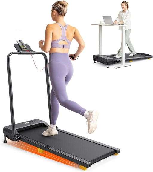 $130 Walking Pad, 3 in 1 Compact Under Desk Treadmill for Ho image