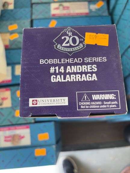 Colorado Rockies 20th Anniversary bobble head #14 Andres Galarraga image