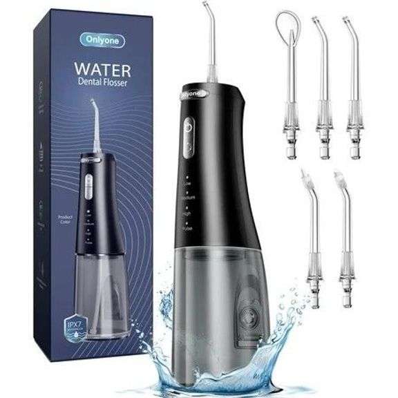 Onlyone Water Dental Flosser Pick for Teeth, 300ML Portable image