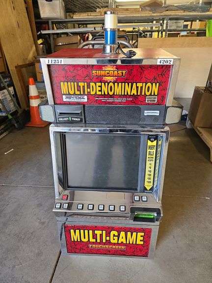 Suncoast Multi-Denomination/ Multi-Game Touch Screen Slot Machine image