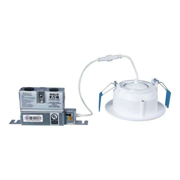 HALO Matte White 4-in 768-Lumen Switchable Round Dimmable LE image