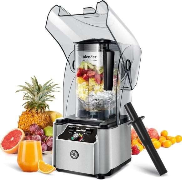 $200 WantJoin Commercial Professional Blender With Shield Qu image