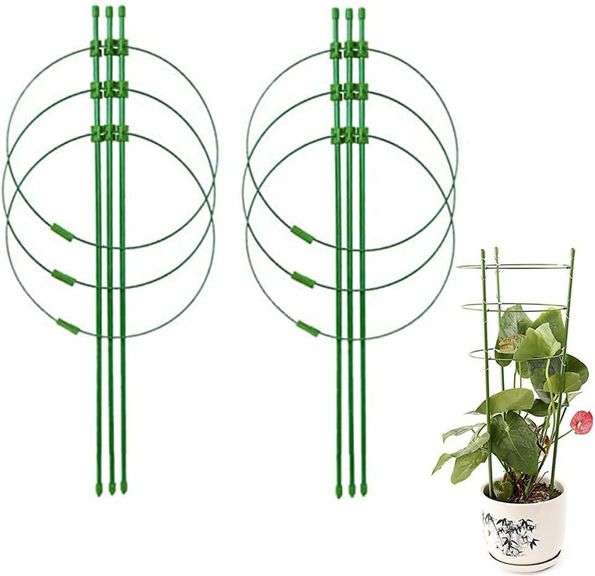 Plant Stake Support Tomato Cages 17.7 Inches Flower Plant Ca image