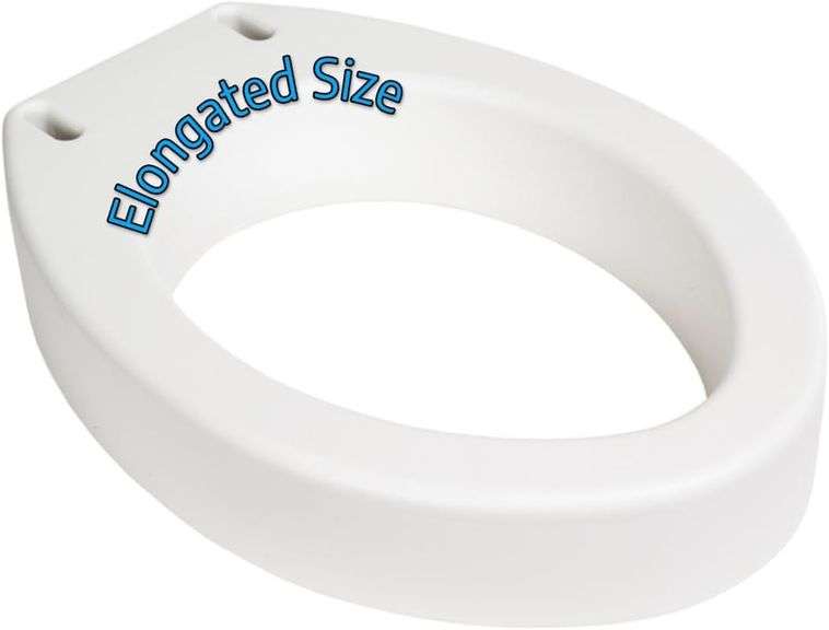 Essential Medical Supply Toilet Seat Riser for Elongated Bow image