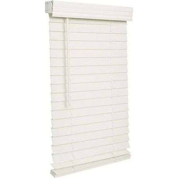 Lotus & Windoware Cordless 2" Faux Wood Room Darkening Horiz image