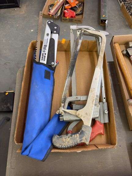 Box of hand saws image