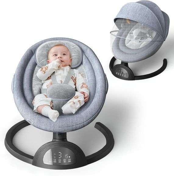 Baby Swings for Infants, Portable Baby Swing for Indoor and image