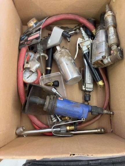 Box of miscellaneous air tools image