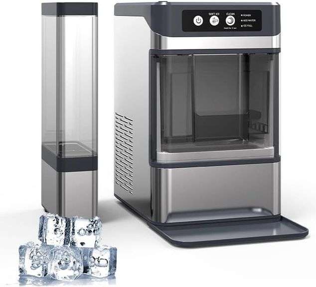 $490 Ice Maker Countertop, with 3L Tank, Chewable Crunchable image
