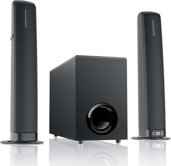 Sound Bar with Subwoofer, 110W Sound Bar for Smart TV with A image