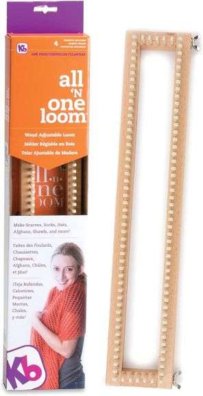 Authentic Knitting Board 18" All-n-One Loom, Adjustable, 106 image
