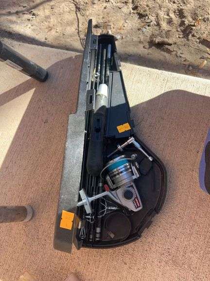 Portable fold up fishing pole image