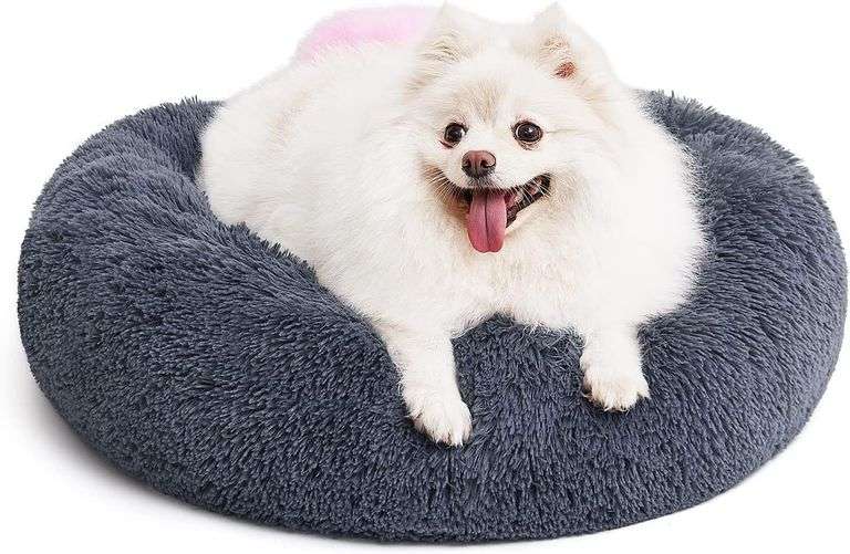 MIXJOY Orthopedic Dog Bed Comfortable Donut Cuddler Round Pe image