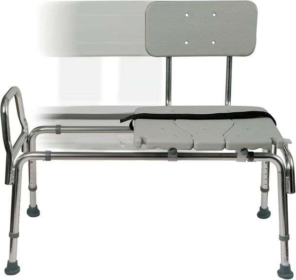 DMI Tub Transfer Bench and Shower Chair with Non Slip Alumin image