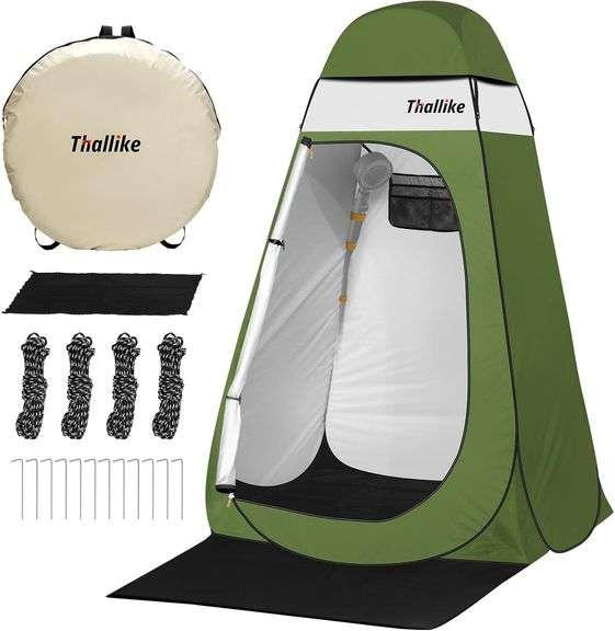Upgrade Pop Up Privacy Shower Tent, Portable Camping Shower image